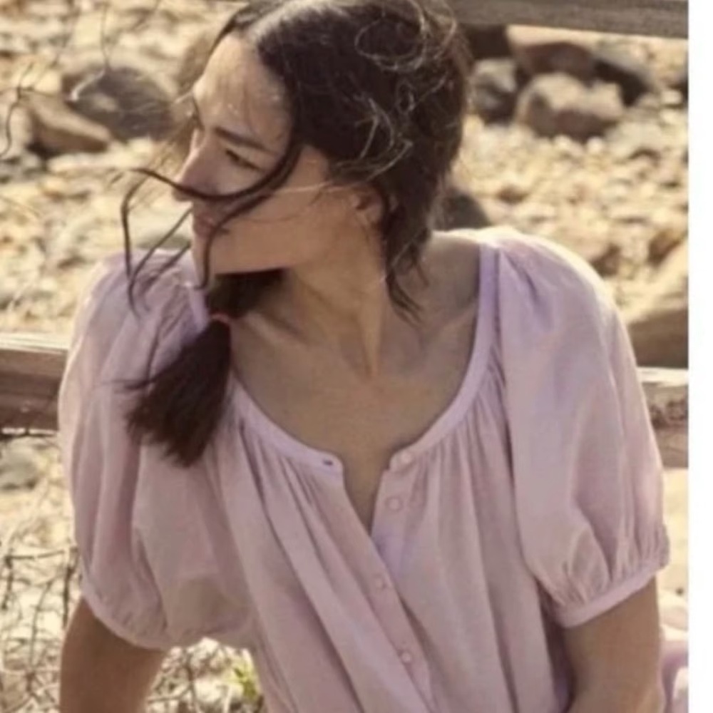 Doen June Top in Wisteria Size Small